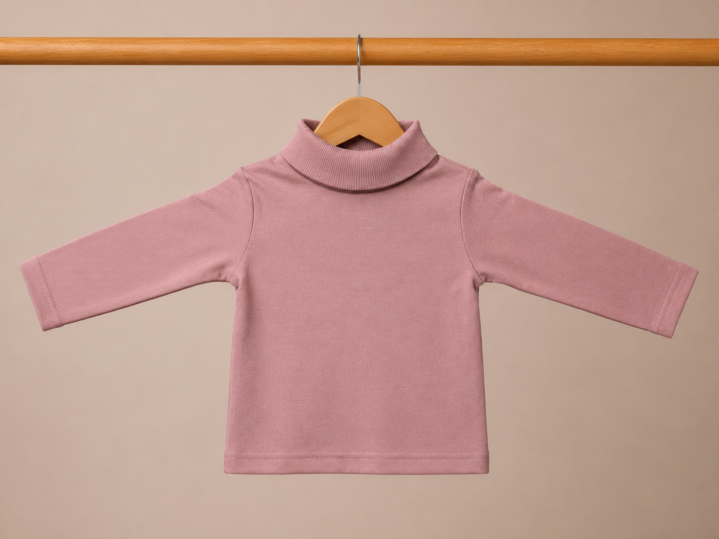 277/177 - Premium Solid High Neck Full Sleeve T-Shirt for Kids