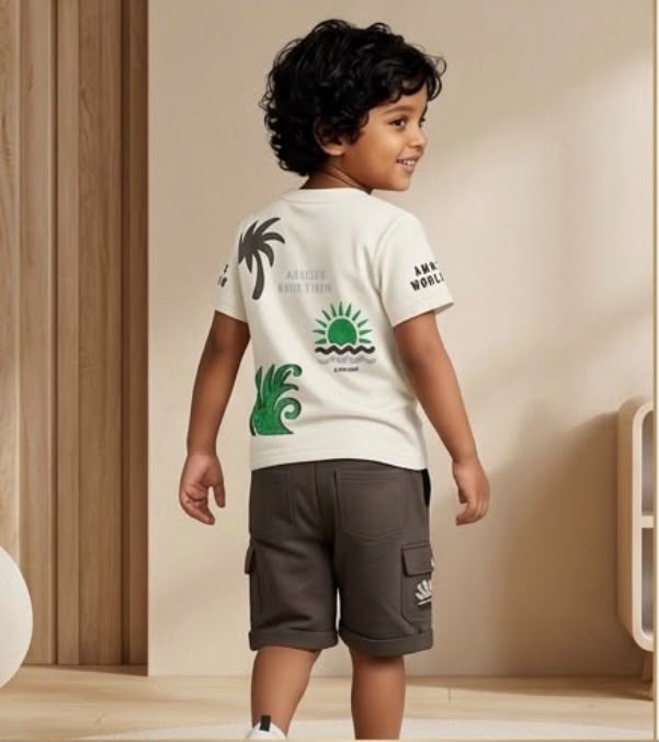 75150 - Rising Toddlers World Tour Printed Co-ord Set for Boys