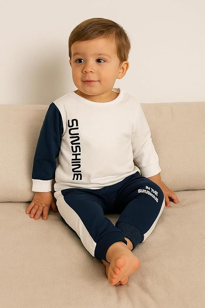 Baby Boys & girls Clothing Set | Ribbed Collar Shirt & Elastic Waist Shorts Co-Ord Set | Soft Breathable Casual Outfit for Toddlers & Kids | 2-Piece Clothing Set (Copy)