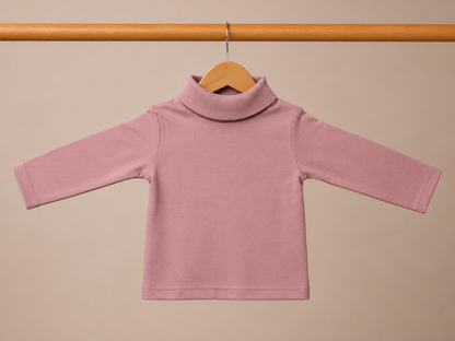 277/177 - Premium Solid High Neck Full Sleeve T-Shirt for Kids