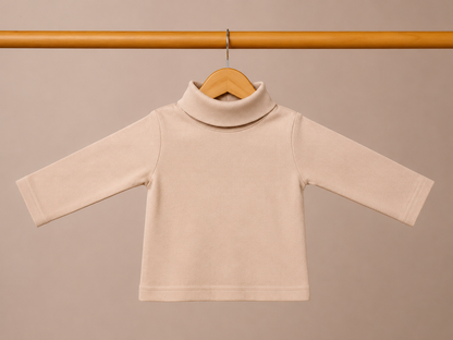 277/177 - Premium Solid High Neck Full Sleeve T-Shirt for Kids
