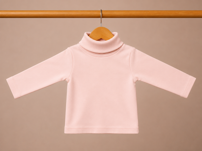 277/177 - Premium Solid High Neck Full Sleeve T-Shirt for Kids