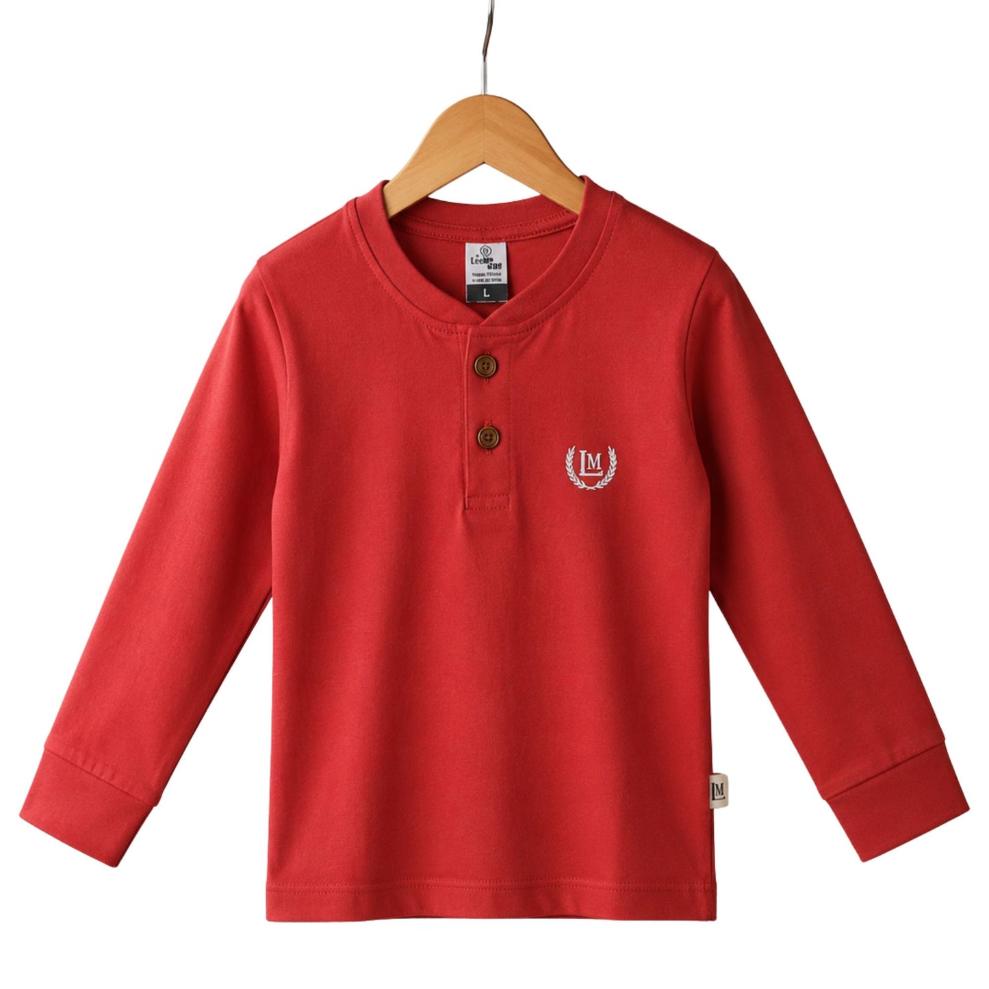10301-Minimal Logo Full Sleeve Cotton T-Shirt