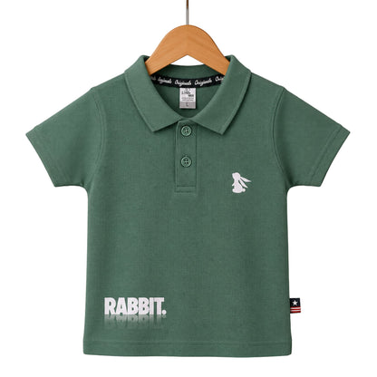 KT-1601 - Rabbit Premium Cotton Polo T-Shirt for Kids