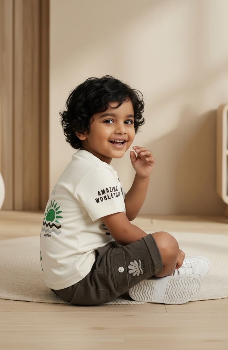 75150 - Rising Toddlers World Tour Printed Co-ord Set for Boys