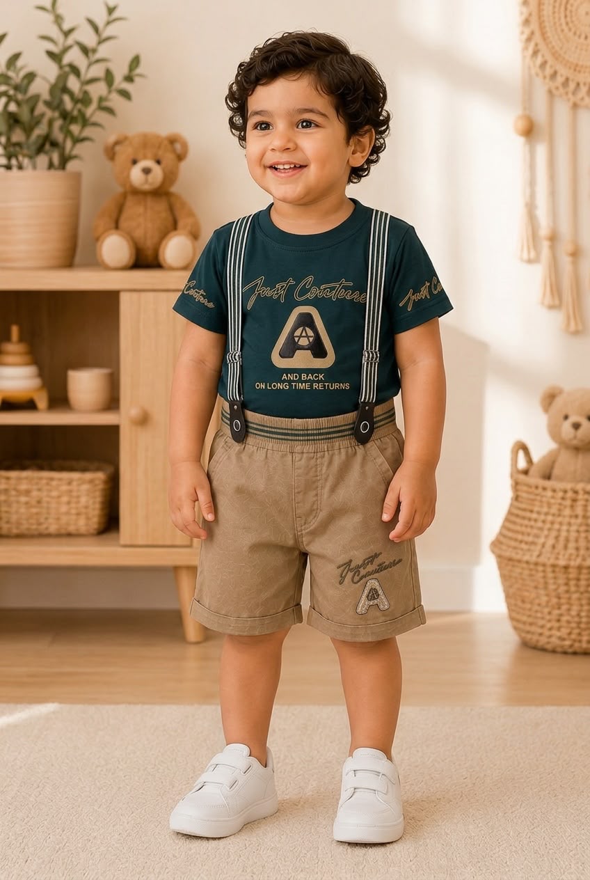 2864-Casual Cotton Two-Piece Clothing Set